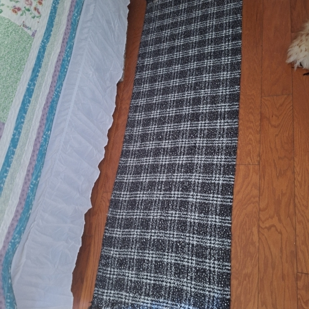 MICHAEL Michael Kors Black and White Plaid Scarf - Picture 10 of 14